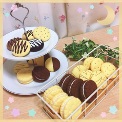 フェルトままごと ビスケット クッキー 焼き菓子セット おもちゃ・人形
