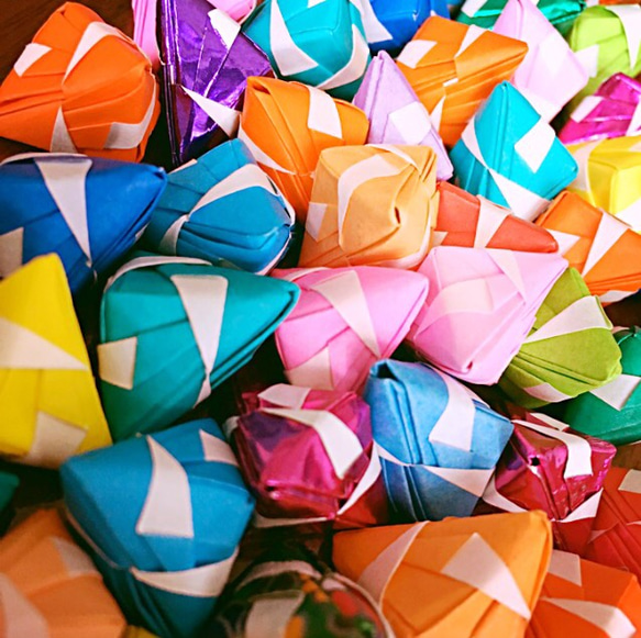 折り紙 立体三角形折り紙500個セット その他素材 みん 通販