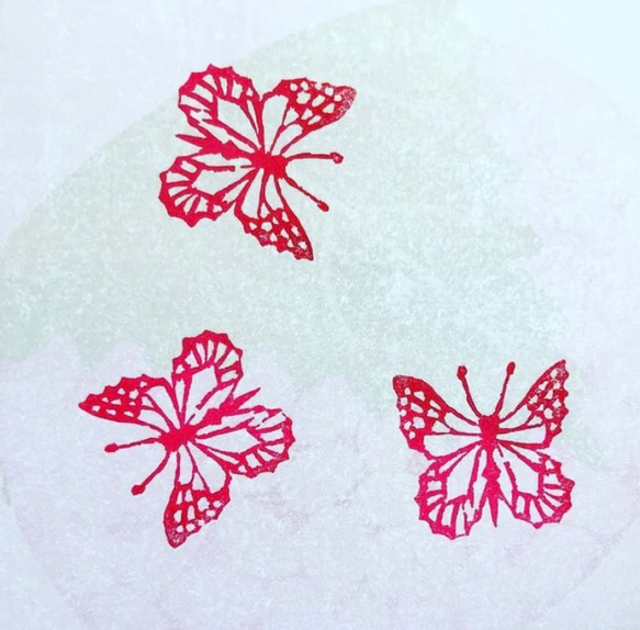 蝶」を題材にした肖形印をお作りします♪ 書道 書家・篆刻家 翔柳 