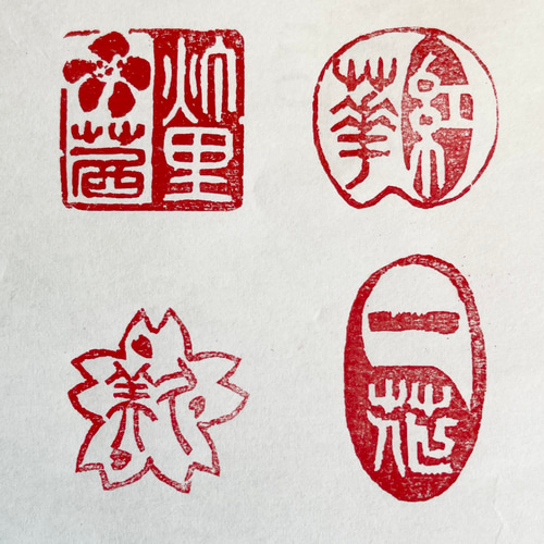 ひな祭り、龍の図などご希望の篆刻印をお作りします♪ 書道 書家・篆刻