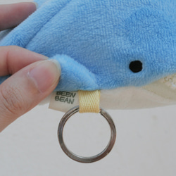 mini Whale Pouch 食いしん坊くじら小物入れ 8枚目の画像