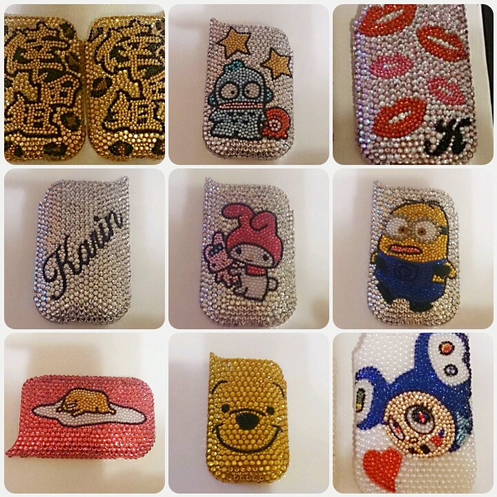 オーダー デコ アイコスケース ケース代込 全面デコ ふた無 デザイン