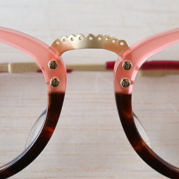 文青少女的眼鏡（pink×bekko K18GP） 第3張的照片
