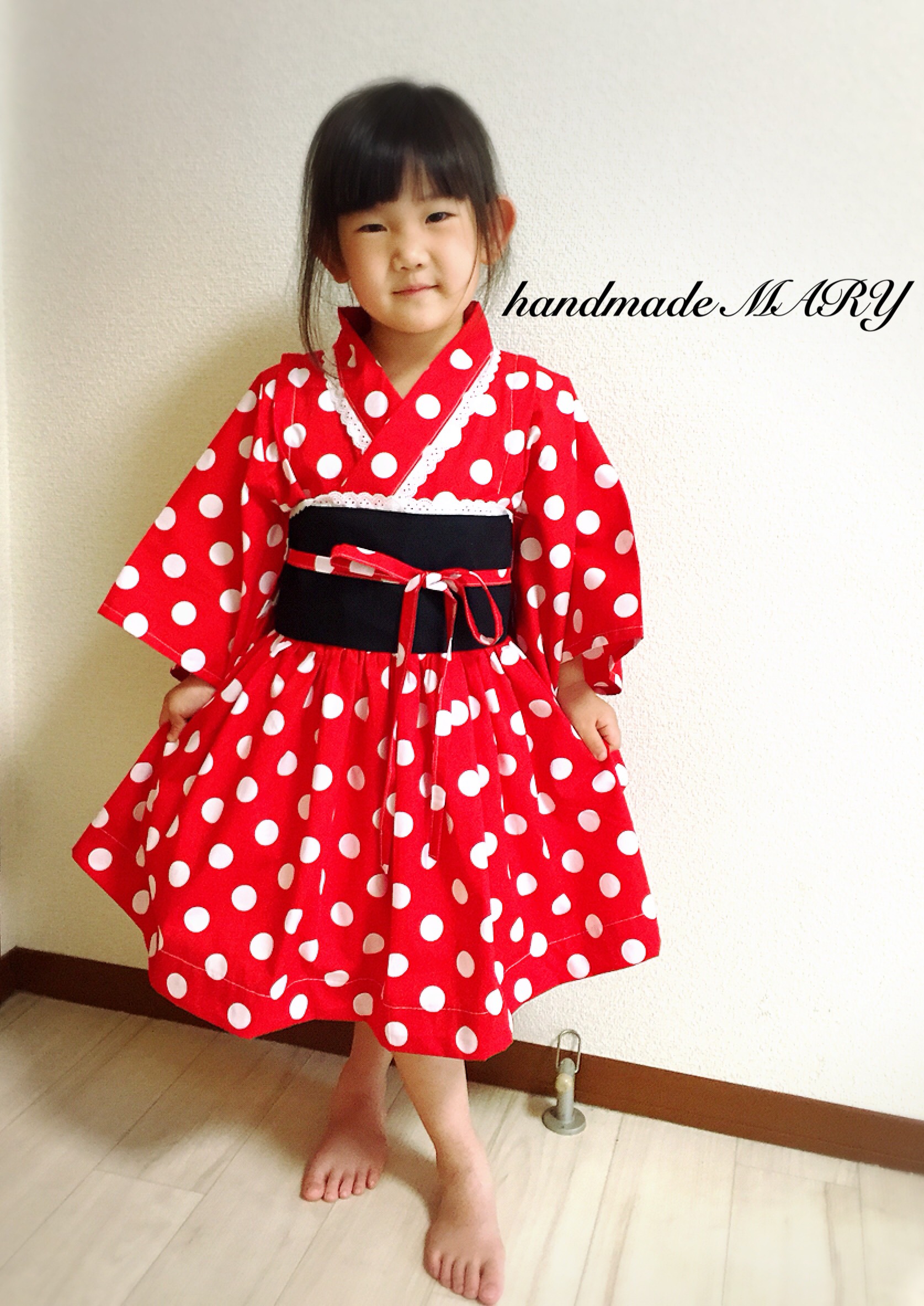 通常出品♡130cm♡浴衣ドレス♡ハンドメイド