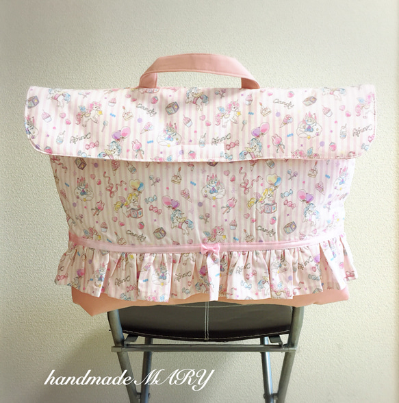 防災頭巾カバー ハンドメイド ユニコーン 160☆ユニコーン☆女の子