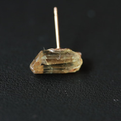 原石耳環 ~ 磷灰石 14kgf 作為一件出售 防過敏 第2張的照片