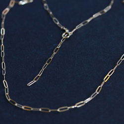 多路橢圓形鏈項鍊巴洛克珍珠神秘獎章 14 公斤六月生日石 第3張的照片