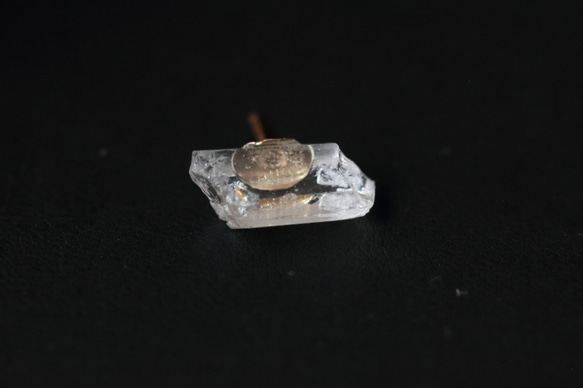 寶石耳環 ~ 水晶 (Crystal) 14kgf 單獨出售 防過敏 第2張的照片