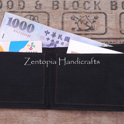 【Zentopia Handicrafts】日式簡約錢包/皮夾 PCPS602-BB 第3張的照片