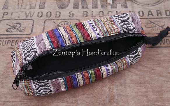【Zentopia Handicrafts】民族風手工圖騰筆袋/收納包 HCCTPUD25105 第2張的照片