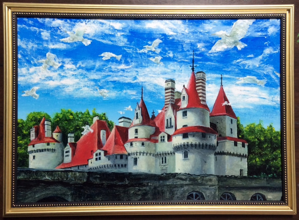 複製画『赤い屋根のお城』 1枚目の画像