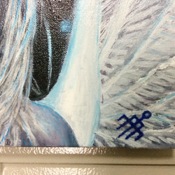 《送料無料》F4油彩画『天使の肖像』 2枚目の画像