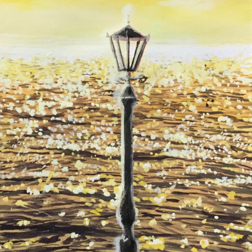 油彩画『街灯』 街灯シリーズ4枚セット(A4複製) 絵画 Knight Time 通販 8920942