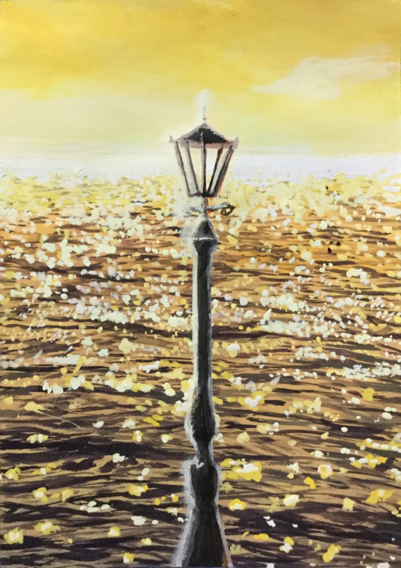 油彩画『街灯』 街灯シリーズ4枚セット(A4複製) 絵画 Knight Time 通販 8920942