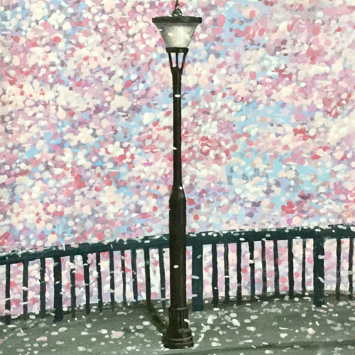 街灯シリーズ4枚セット(A4複製) 絵画 Knight Time 通販 8920942