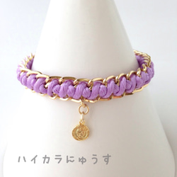 【再販】Twist イニシャルブレス／ purple 1枚目の画像