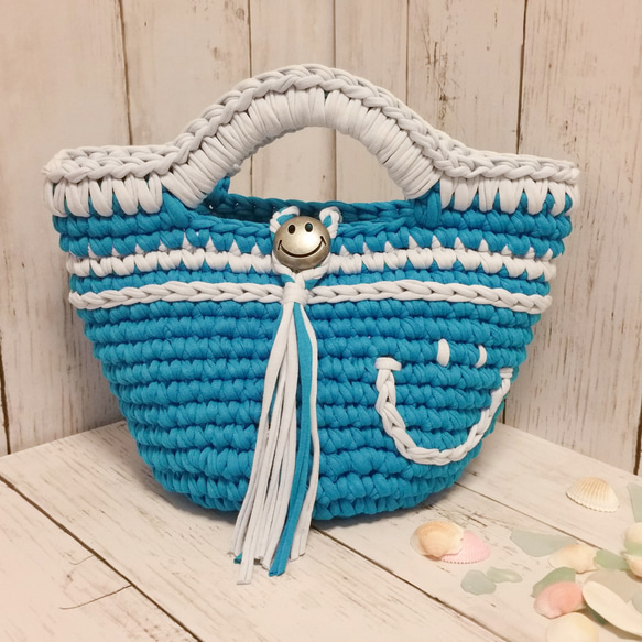 ズパゲッティ ニコちゃんマルシェバッグ その他バッグ yukimarupp 通販 