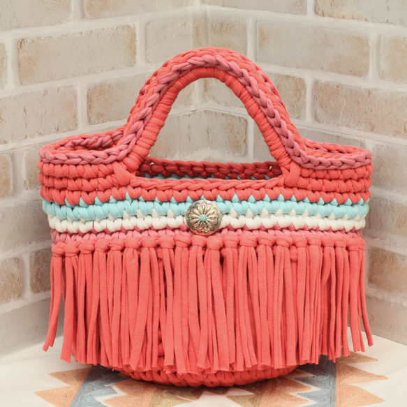 ズパゲッティフリンジマルシェバッグ♥