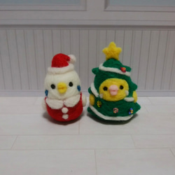【ころ様オーダー専用】愛鳥様クリスマスなトリ(･♢･)コモノ 1枚目の画像