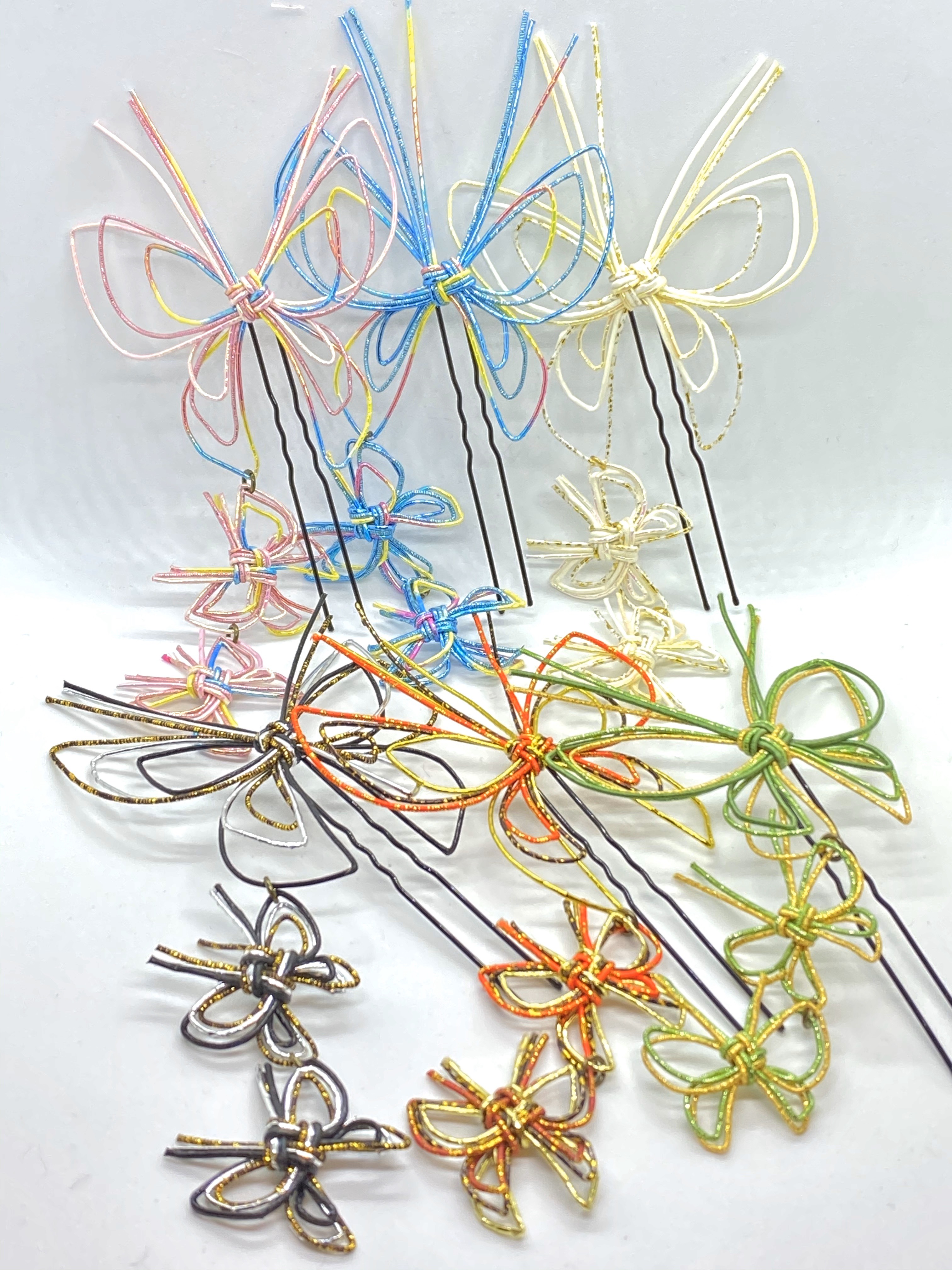 絹巻き水引パーツ 蝶