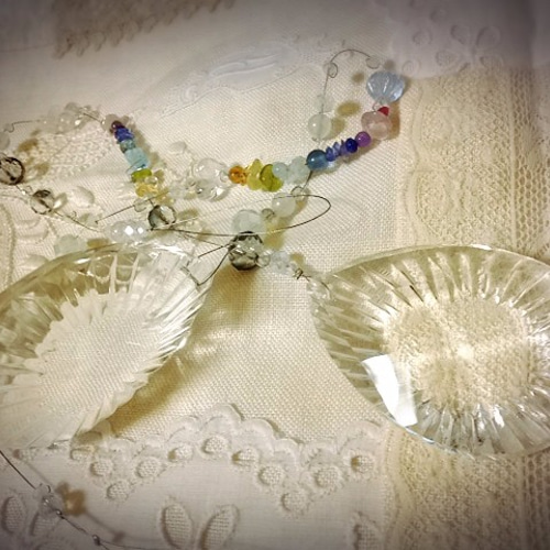 サンキャッチャー・フランスアンティークのクリスタル(M) サン