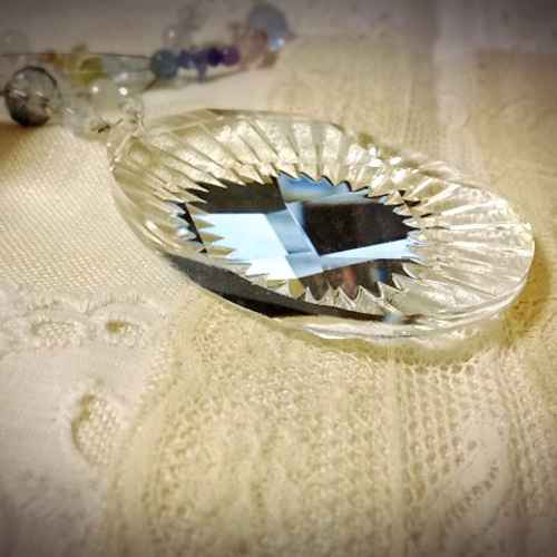 サンキャッチャー・フランスアンティークのクリスタル(M) サン