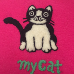 新商品ポーチ My Cat シリーズ 絵画タッチのスケッチ風ニャンコモチーフ 4枚目の画像
