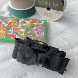 【No.005 MOKUBA ラップ ribbon】バンスクリップ 3枚目の画像