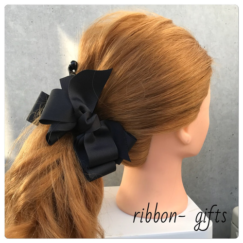 【選べる50色】オーダー バナナクリップ ボリュームリボン 選べる50色】オーダー バナナクリップ ボリュームリボン バナナ