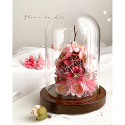 【Creema限定】【早期お正月2021】煌めきガラスドームの桜飾り 5枚目の画像