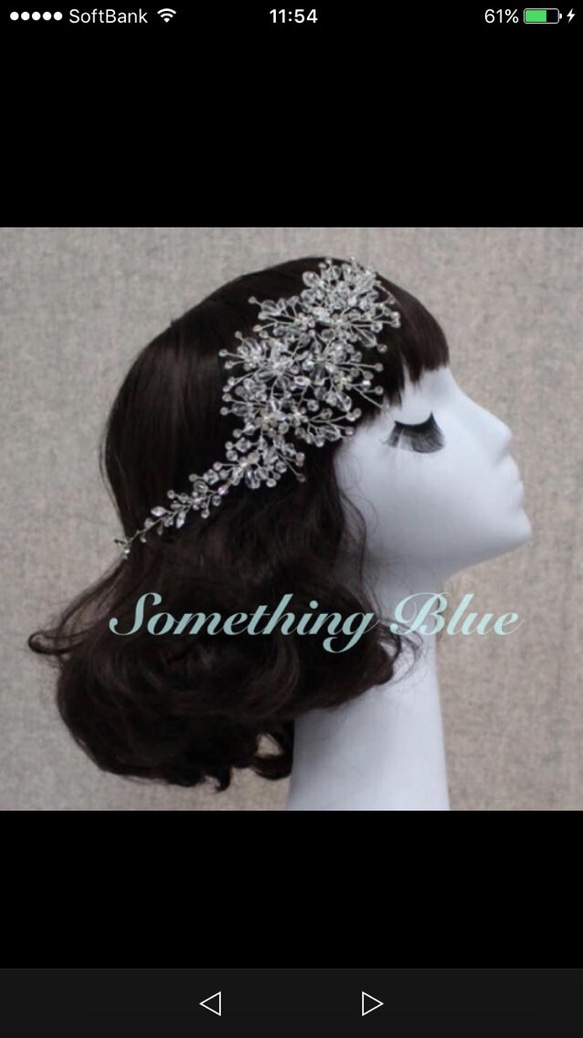 NO.5♡ビジュー ビーズ ナチュラル ヘッドドレス 髪飾り ブライダル小物 ウエディング 結婚式 ヘアアクセサリー 3枚目の画像