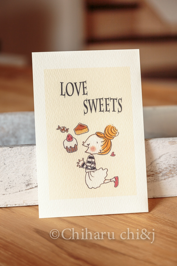 "Love sweets"【No.018】ポストカード＊選べる４枚セット 1枚目の画像