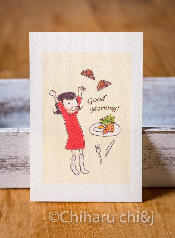 まむ ポストカード ハガキ/ポストカード｜紙シリーズ｜ポストカード 桜柄 金