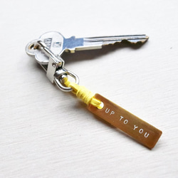 BRASS ネームプレート〈Memory key-holder〉●オリジナル刻印できます 3枚目の画像