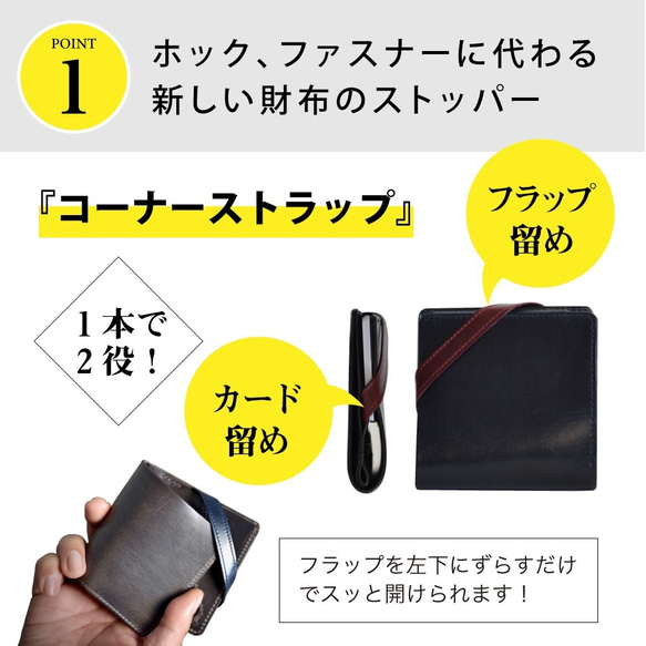 【3日以内発送】《特許》手のひらサイズのミニ財布【理 kotowari® mini】（グラファイト） 4枚目の画像