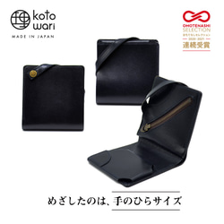 【3日以内発送】《特許》手のひらサイズのミニ財布【理 kotowari® mini】（ネイビー） 3枚目の画像