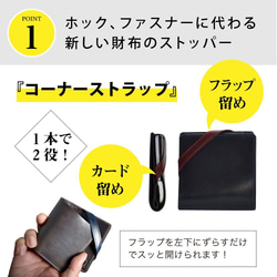 【3日以内発送】《特許》手のひらサイズのミニ財布【理 kotowari® mini】（ネイビー） 4枚目の画像