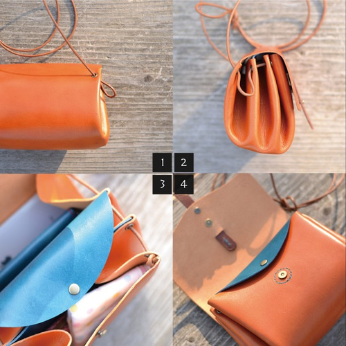 杏衣餅2025さん専用 極厚ヌメ革お財布ポシェット 杏衣餅2025さん専用