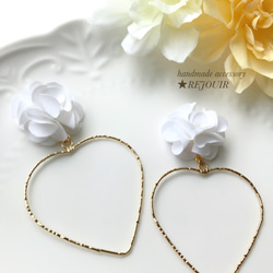 white flower × heart pierce*° 3枚目の画像