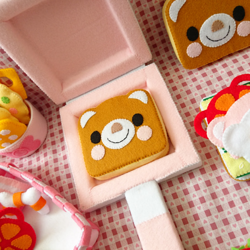 フェルトままごと ホットサンドset(オーダー受付中)