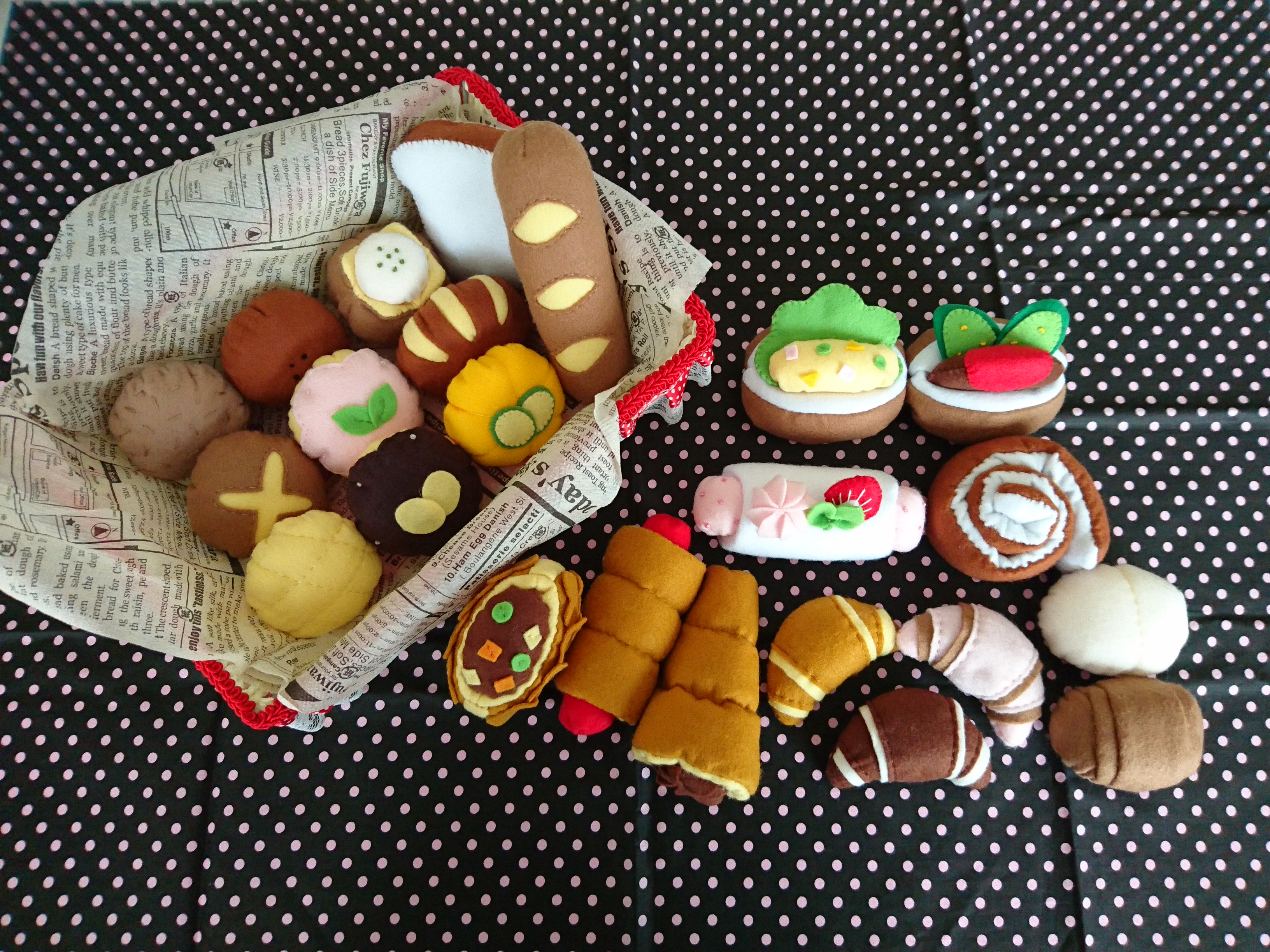 ほるかめ♪ フェルトままごと　シンプルパン♡