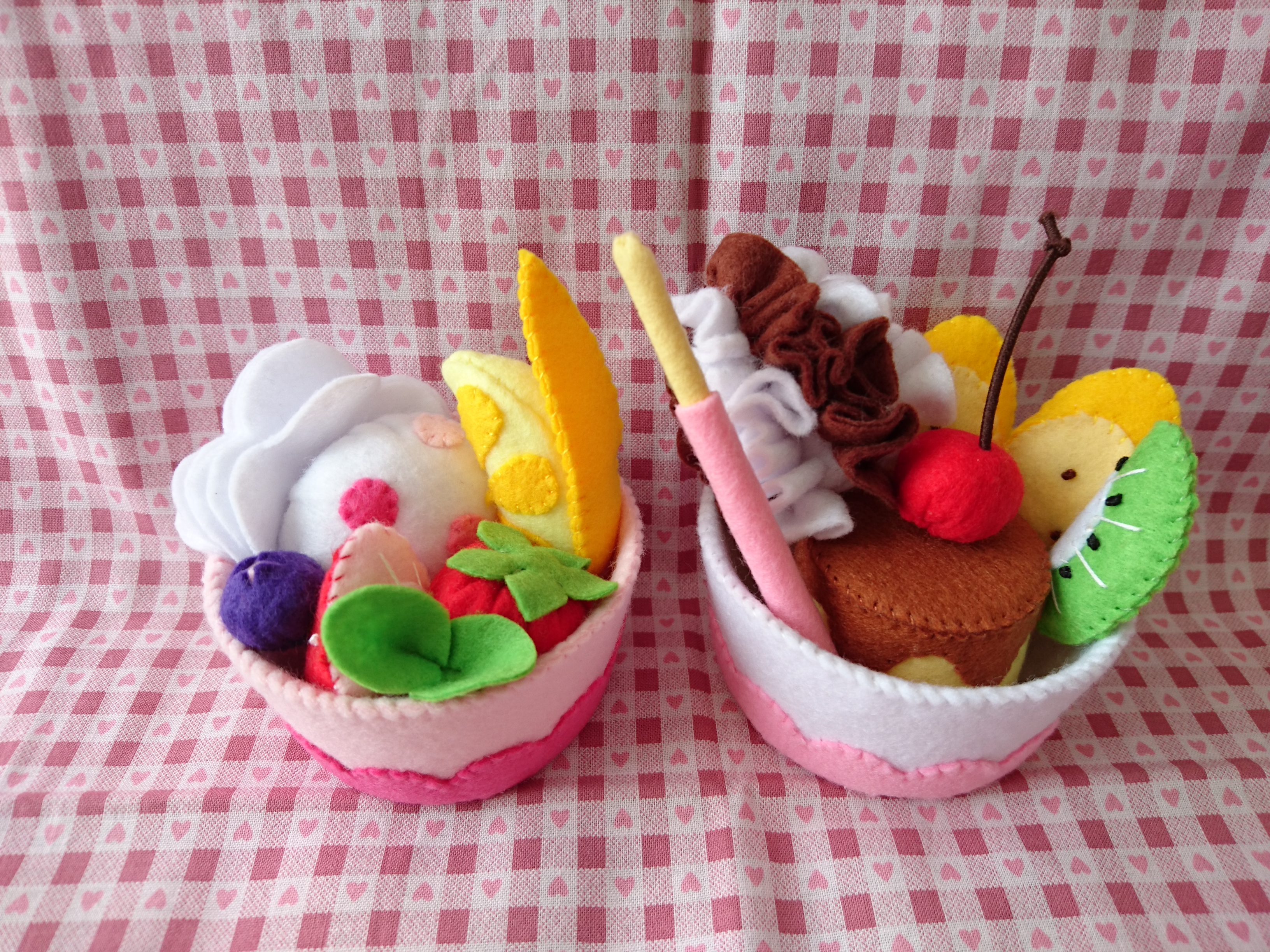 15 フェルトままごと　パフェ　オーダーページ 15 フェルトままごと パフェ オーダーページ