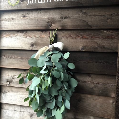 週末お値下げ☘️ユーカリポポラスベリー★ドライフラワースワッグ☘️31cm ユーカリポポラス スワッグ♡ドライフラワー（摘みたて