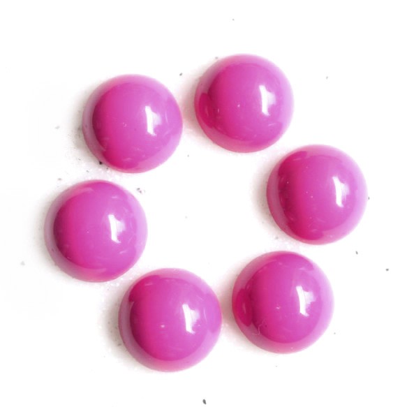 カボション　16mm 10個 莓 vermilion cerise carmine ピンク　デコパーツ 1枚目の画像