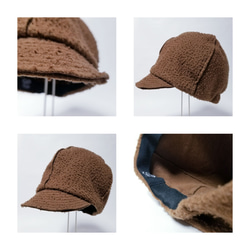 毛布みたいなウール生地で作った冬の帽子「mofu」 2枚目の画像