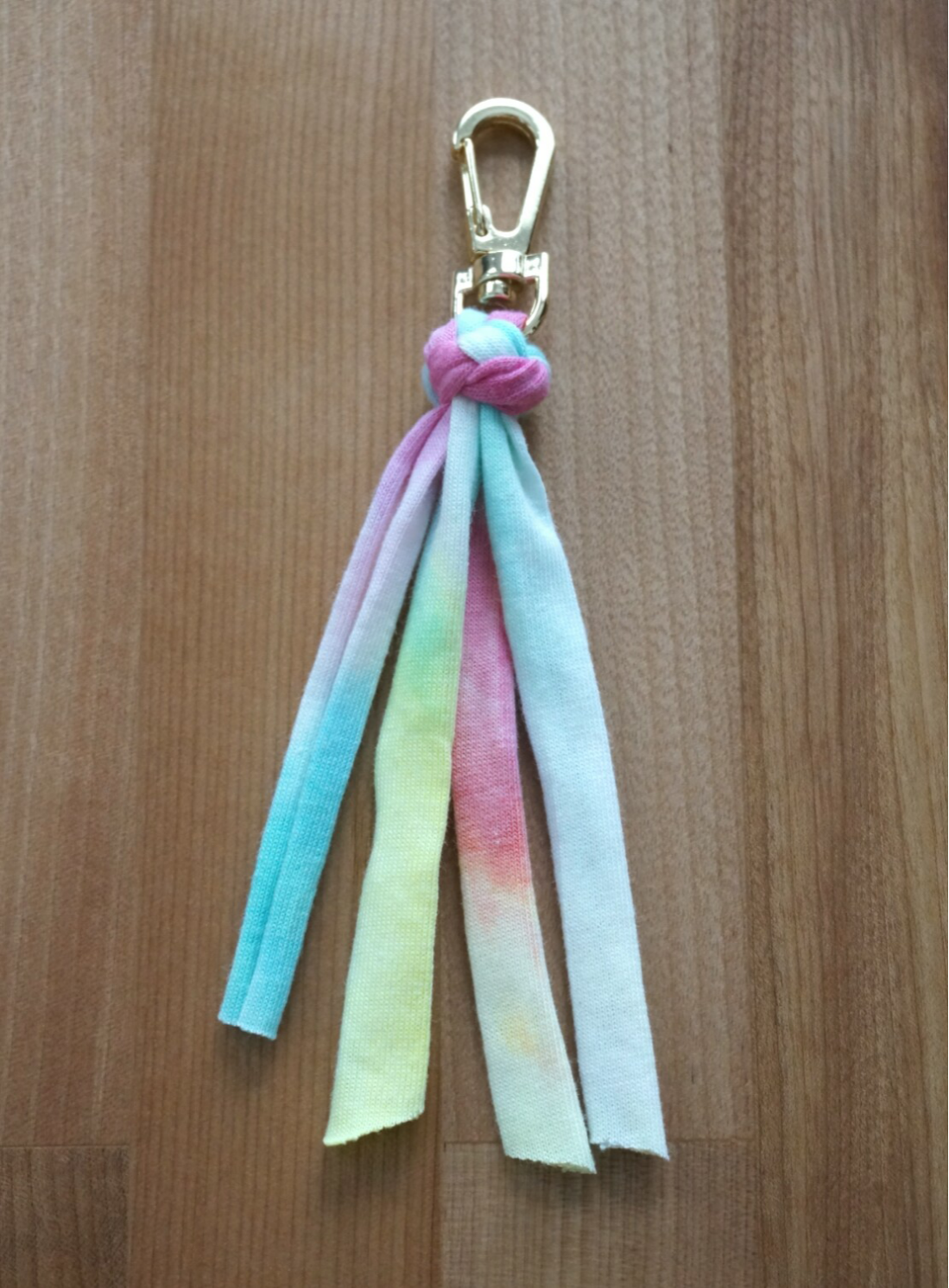 SALE【No.31】Tシャツヤーン/星型キーホルダー/バッグチャーム がんば 