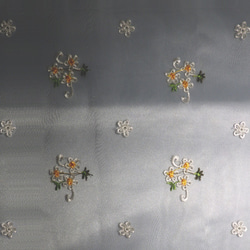 チュールレース マスクケース ホワイト フラワー 刺繍 ウェディング レース 可愛い LASE-FLORET-Y-MK 10枚目の画像