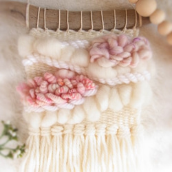 fuwa moco アートヤーンのウィービングタペストリー タペストリー