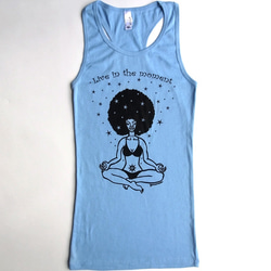 yocomoco.art yoga tank 2013 'Afro girl' ORANGE オレンジ 3枚目の画像