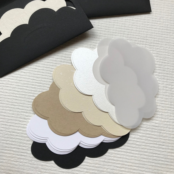 雲ページ 数量限定【無地20枚】雲型カード[cloud-card] その他ラッピング